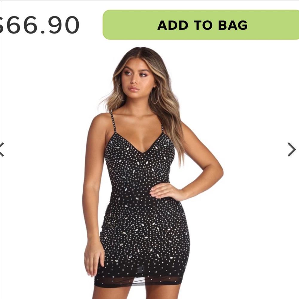 WINSOR SPARKLY MINI DRESS